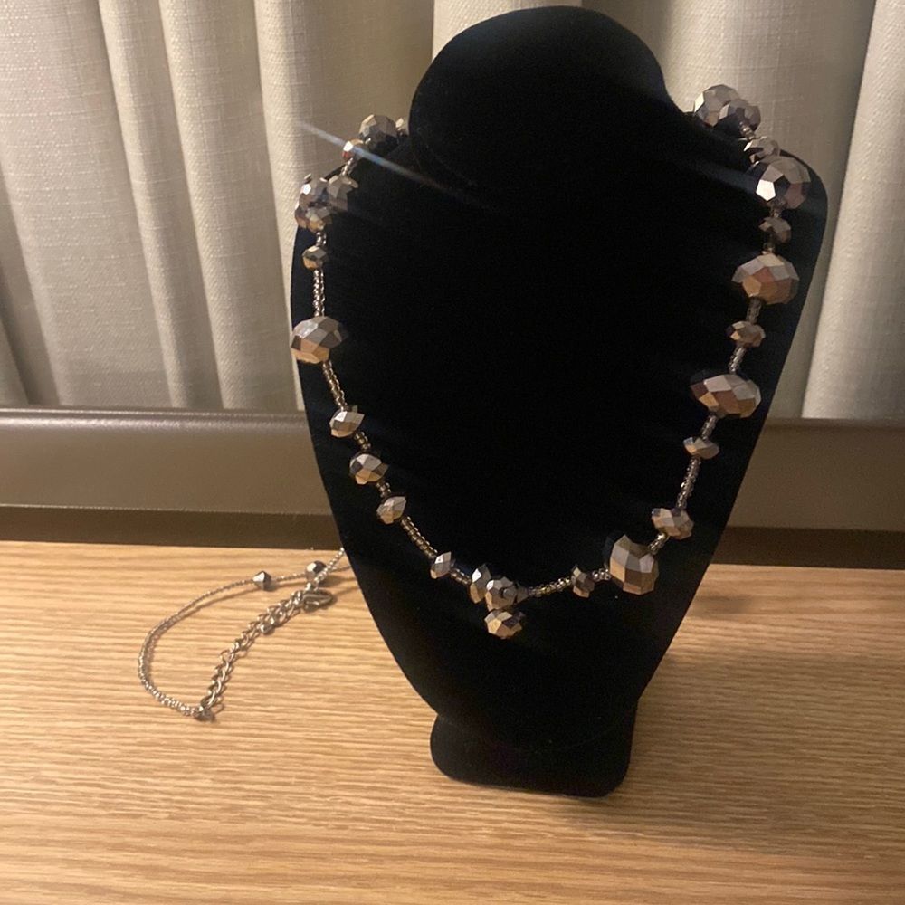 Vintage necklaces | vintage 70’s disco ball silver bobble wrap necklace